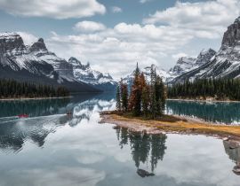 Lais Puzzle - Spirit Island mit den kanadischen Rockies am Maligne Lake im Jasper National Park - 40, 100, 200, 500, 1.000 & 2.000 Teile