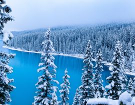 Lais Puzzle - Moraine Lake, Banff, Alberta, Kanada bei Schnee - 40, 100, 200, 500, 1.000 & 2.000 Teile