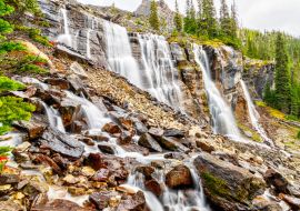 Lais Puzzle - Seven Veils Falls am Lake O'Hara in den kanadischen Rockies im Yoho National Park - 1.000 Teile