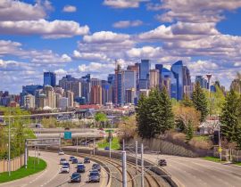 Lais Puzzle - Lebhafte Wolken über der Innenstadt von Calgary - 40, 100, 200, 500, 1.000 & 2.000 Teile