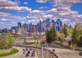Lais Puzzle - Lebhafte Wolken über der Innenstadt von Calgary - 1.000 Teile