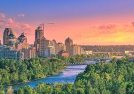 Lais Puzzle - Farbenfroher Sonnenuntergang über Calgary - 1.000 Teile