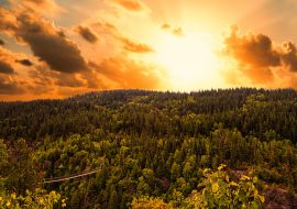 Lais Puzzle - Sturm und Sonnenuntergang, Lake Lois, Aiguebelle Wildlife Reserve, Abitibi, Quebec, Kanada - 1.000 Teile