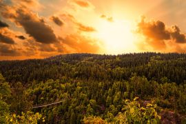 Lais Puzzle - Sturm und Sonnenuntergang, Lake Lois, Aiguebelle Wildlife Reserve, Abitibi, Quebec, Kanada - 2.000 Teile