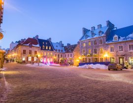 Lais Puzzle - Die Innenstadt von Quebec City im Winter - 40, 100, 200, 500, 1.000 & 2.000 Teile