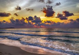 Lais Puzzle - Panoramablick auf Sonnenaufgang und Sonnenuntergang auf den Kapverdischen Inseln - 1.000 Teile