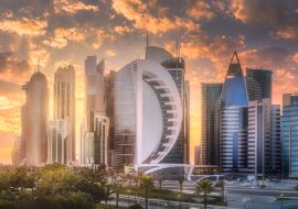 Lais Puzzle - Skyline der West Bay und des Stadtzentrums von Doha, Katar - 1.000 Teile