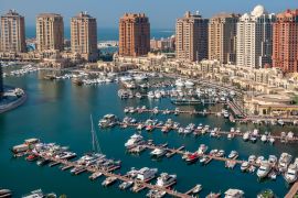 Lais Puzzle - Blick auf die Perle des Jachthafens von Katar - den Porto Arabia - 2.000 Teile