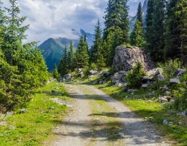 Lais Puzzle - Pfad im Karakol-Flusstal in Kirgisistan - 40, 100, 200, 500, 1.000 & 2.000 Teile