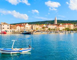 Lais Puzzle - Fischerboot beim Anlegen im Hafen von Supetar, Insel Brac, Kroatien - 40, 100, 200, 500, 1.000 & 2.000 Teile