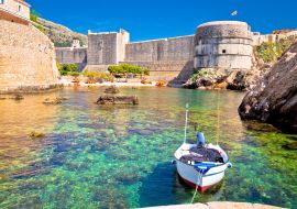 Lais Puzzle - Kleiner Hafen unter der Stadtmauer von Dubrovnik - 1.000 Teile