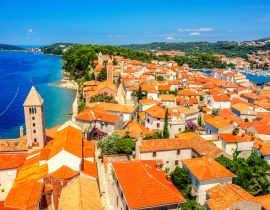 Lais Puzzle - Stadt Rab auf kroatischer Insel von oben - 40, 100, 200, 500, 1.000 & 2.000 Teile