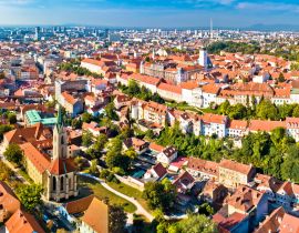 Lais Puzzle - Luftaufnahme der Kathedrale und der Oberstadt von Zagreb - 40, 100, 200, 500, 1.000 & 2.000 Teile