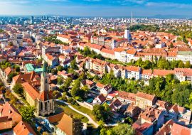 Lais Puzzle - Luftaufnahme der Kathedrale und der Oberstadt von Zagreb - 1.000 Teile