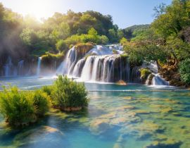 Lais Puzzle - Panoramalandschaft der Krka-Wasserfälle am Fluss Krka im Krka-Nationalpark in Kroatien - 40, 100, 200, 500, 1.000 & 2.000 Teile