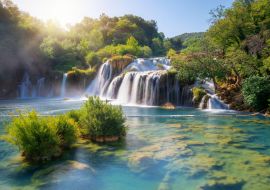 Lais Puzzle - Panoramalandschaft der Krka-Wasserfälle am Fluss Krka im Krka-Nationalpark in Kroatien - 1.000 Teile