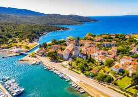 Lais Puzzle - Historische Stadt Osor mit Brücke zwischen den Inseln Cres und Losinj, Kroatien - 1.000 Teile