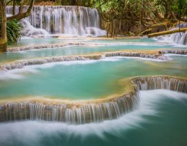 Lais Puzzle - Kuang Si-Wasserfall, Luang Prabang, Laos - 40, 100, 200, 500, 1.000 & 2.000 Teile