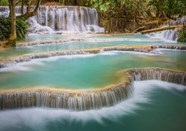 Lais Puzzle - Kuang Si-Wasserfall, Luang Prabang, Laos - 1.000 Teile