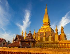 Lais Puzzle - Pha That Luang ist eine goldene große buddhistische Stupa und das wichtigste Nationaldenkmal in Laos und Nationalsymbol, Vientiane, Laos - 40, 100, 200, 500, 1.000 & 2.000 Teile