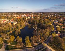 Lais Puzzle - Cesis Stadt im Abendlicht, Lettland - 40, 100, 200, 500, 1.000 & 2.000 Teile