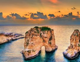 Lais Puzzle - Raouche oder Taubenfelsen in Beirut, Libanon - 40, 100, 200, 500, 1.000 & 2.000 Teile