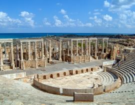 Lais Puzzle - Das Amphitheater in einer der am besten erhaltenen römischen Kolonien an der afrikanischen Küste des Mittelmeeres im heutigen Libyen - 40, 100, 200, 500, 1.000 & 2.000 Teile