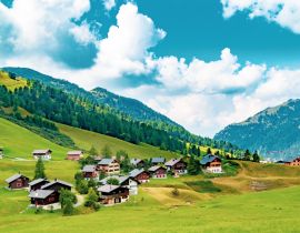 Lais Puzzle - Ein Blick auf Malbun, Skigebiet in Liechtenstein - 40, 100, 200, 500, 1.000 & 2.000 Teile
