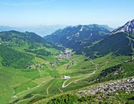 Lais Puzzle - Blick auf das Malbuntal und das Skigebiet Malbun von den Hängen der Liechtensteiner Alpen - Malbun, Liechtenstein - 40, 100, 200, 500, 1.000 & 2.000 Teile