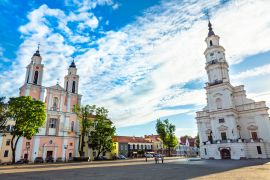Lais Puzzle - Altstadt von Kaunas mit dem Rathaus von Kanusa, Litauen - 2.000 Teile