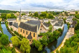 Lais Puzzle - Luxemburg Stadtbild, Kirche am Fluss, Panorama - 2.000 Teile