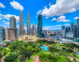 Lais Puzzle - Kuala Lumpur, Malaysia. Die Zwillingstürme und der KLCC-Park - 40, 100, 200, 500 & 1.000 Teile