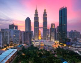 Lais Puzzle - Skyline von Kuala Lumpur in der Abenddämmerung, Stadtbild von Kuala Lumpur, dem Zentrum der Wirtschaft - 40, 100, 200, 500, 1.000 & 2.000 Teile