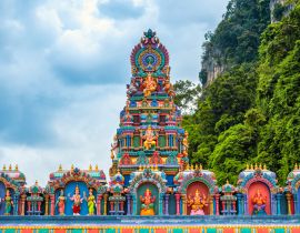 Lais Puzzle - Statue von Lord Muragan und Eingang zu den Batu-Höhlen in Kuala Lumpur, Malaysia - 40, 100, 200, 500, 1.000 & 2.000 Teile