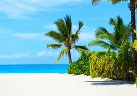 Lais Puzzle - Panoramablick auf einen schönen sonnigen Tag am Sandstrand auf den Malediven - 1.000 Teile