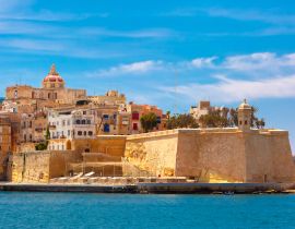 Lais Puzzle - Kai von Valletta mit traditionellen maltesischen Gebäuden mit bunten Fensterläden und Balkonen am sonnigen Tag, Valletta, Hauptstadt von Malta - 40, 100, 200, 500, 1.000 & 2.000 Teile