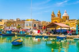 Lais Puzzle - Bunte Fischerboote ankern in Marsaxlokk, Malta - 2.000 Teile