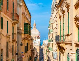 Lais Puzzle - Schöne enge Gassen der Altstadt von Valletta auf Malta - 40, 100, 200, 500, 1.000 & 2.000 Teile