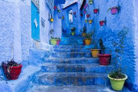 Lais Puzzle - Calles de la hermosa ciudad azul de Chefchaouen, Marruecos - 2.000 Teile
