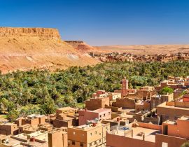 Lais Puzzle - Panorama der Stadt Tinghir in Marokko - 40, 100, 200, 500, 1.000 & 2.000 Teile