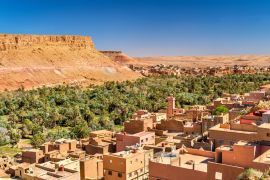 Lais Puzzle - Panorama der Stadt Tinghir in Marokko - 2.000 Teile