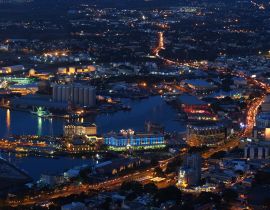 Lais Puzzle - Port-Louis Hauptstadt von Mauritius bei Nacht - Porlwi - Porlwibynight - 40, 100, 200, 500, 1.000 & 2.000 Teile