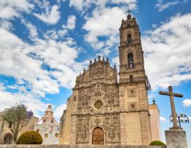Lais Puzzle - Mexiko, Tepotzotlan Francisco-Javier-Kirche bei frühem Sonnenuntergang - 40, 100, 200, 500, 1.000 & 2.000 Teile