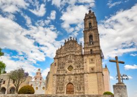 Lais Puzzle - Mexiko, Tepotzotlan Francisco-Javier-Kirche bei frühem Sonnenuntergang - 1.000 Teile