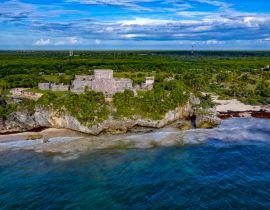 Lais Puzzle - Tulum Maya-Ruinen Luftbild-Panorama - 40, 100, 200, 500, 1.000 & 2.000 Teile