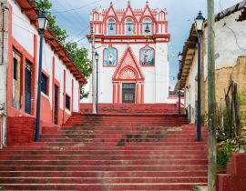 Lais Puzzle - Atemberaubende Aussicht auf den Kalvarienberg-Tempel, Kolonialkirche in Chiapa de Corzo, Chiapas, Mexiko - 40, 100, 200, 500, 1.000 & 2.000 Teile