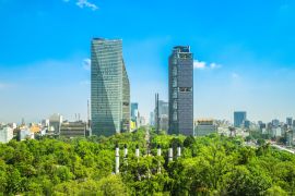 Lais Puzzle - Skyline von Mexiko-Stadt und Chapultepec-Park - 2.000 Teile