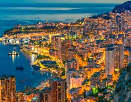 Lais Puzzle - Blick auf die Stadt Monaco. Côte d'Azur - 40, 100, 200, 500, 1.000 & 2.000 Teile