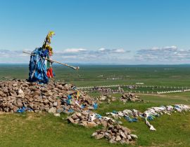 Lais Puzzle - Ovoo über Erdene Zuu Karakorum Mongolei - 40, 100, 200, 500, 1.000 & 2.000 Teile