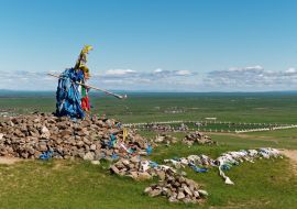 Lais Puzzle - Ovoo über Erdene Zuu Karakorum Mongolei - 1.000 Teile